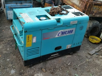ขายตามสภาพ ตู้เชื่อมพร้อม เครื่องปั่นไฟ DENYO 300SS ดีเซล  8.0 KVA ระบบไฟใช้ได้ดี