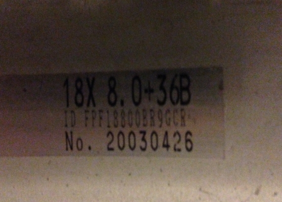 ล้อแท้ FABULOUS ขอบ18 4-5รู114 หน้า 7.5 นิ้ว +42 หลัง 8นิ้ว +36สภาพสวย ไม่มีซ่อม ล้อแท้ FABULOUS ขอบ18 4-5รู114 หน้า 7.5 นิ้ว +42 หลัง 8นิ้ว +36สภาพสวย ไม่มีซ่อม