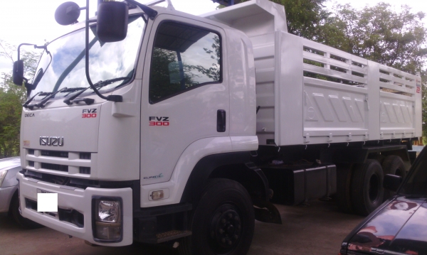 ISUZU FVZ34P 300 10 ล้อ 2 เพลาดัมพ์ กระบะสามมิตร ปี 54