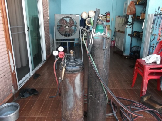 ชุดเชื่อมแก๊ส ใช้งานได้ปกติ ให้หัวเชื่อม2หัวตัด1