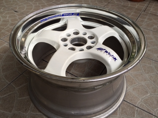ขาย-เศษล้อ Work Meister S1 แท้ 18x9.5 offset 27 สีขาว 1 วง