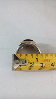 แหวนนิลลอมเพชรชุบทองคำขาว แหวนนิลลอมเพชรชุบทองคำขาว