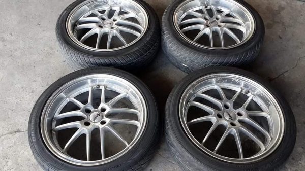 Advanti racing ขอบ 17 4รู100 พร้อมยางปี12