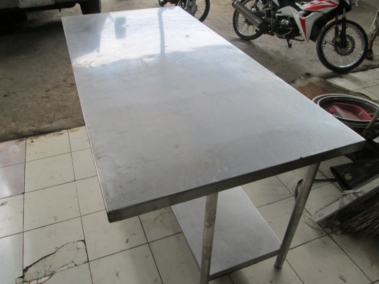 คุณครับเสี่ยเวศ  ตักทูแฮนด์   ของพี่เสือ   โต๊ะเตรียมแสตนเลส  หนา   โรงงาน  สภาพดีมาก  ราคานิดเดียว