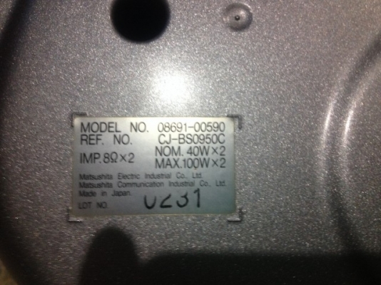 ลำโพงเเขวน TOYOTA มีไฟดอกลำโพงของ PANASONICของเก่าญี่ปุ่นสภาพสวย