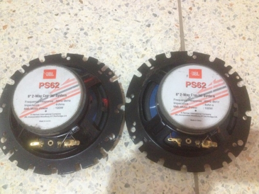 ลำโพง 6นิ้ว2ทาง JBL ของเก่าญี่ปุ่นเเท้สภาพสวยเสียงดีคู่ละ