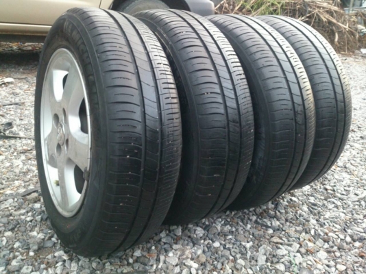 ขายแม็กTOYOTA 4รูขอบ14 พร้อมยาง มิชลิน 175/65R14 ปี12 สวยๆ จำนวน 1 ชุด 2800