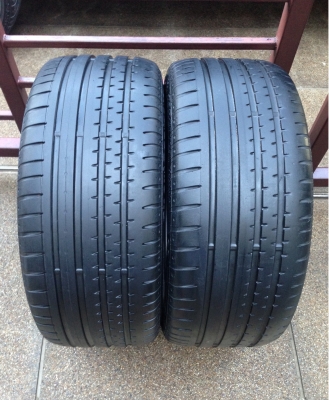 ยางคู่ Continental 255 45 18 สิ้นปี10 ดอกเยอะ