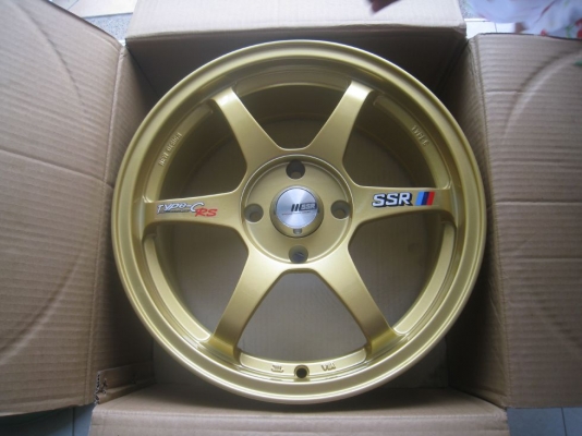 ขายล้อแม็กของใหม่ ssr type c rs 15"x6.5" 4/100 et38 +ยางใหม่ 15500 บาท(081-3747940)