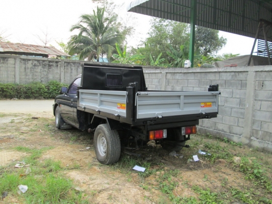 รถปิ๊กอัฟ กะบะดั้มพ์ มิตซูบิชิ สตราด้า ปี 40 ต่อใหม่ ยกได้ 3 ตัน ระบบไฟฟ้า