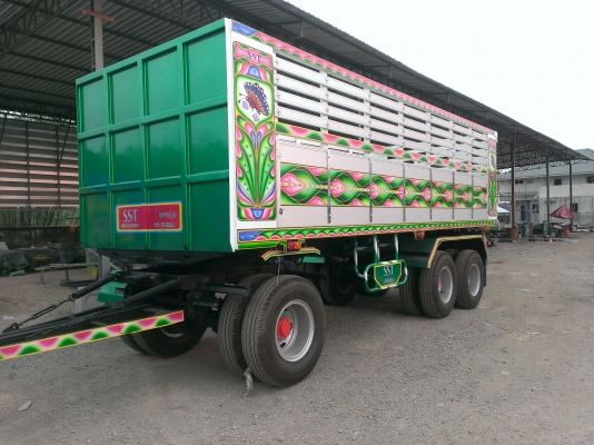 ขายรถหางพ่วงใหม่ดั้ม3เพลายาว7เมตรสูง1.70เมตรเพลาZMมีรถเลย