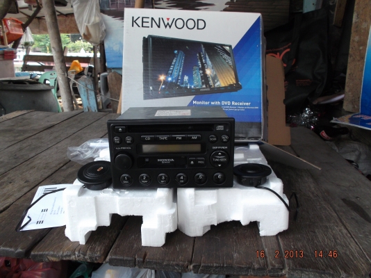 วิทยุติดรถยนต์ ของ HONDA พร้อมลำโพงtwister 1 คู่สภาพใหม่ 99\%