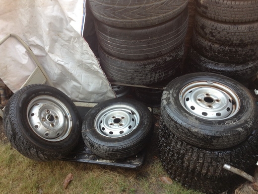 ล้อกระทะพร้อมยาง 4/100  ราคา 500/วง