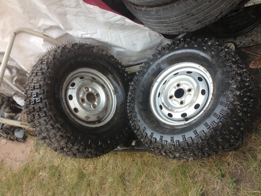 ล้อกระทะพร้อมยาง 4/100  ราคา 500/วง