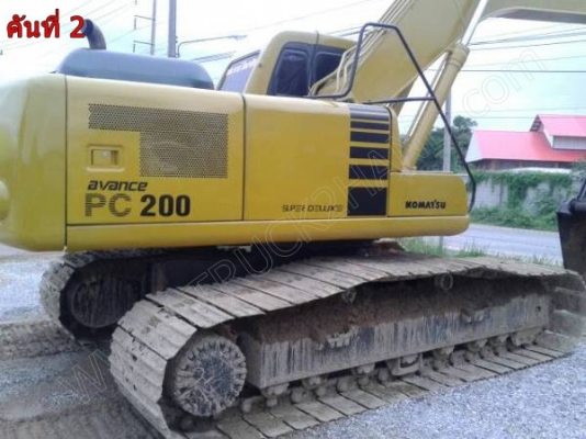 รถแบคโฮ ยี่ห้อ KOMATSU PC200-6 รถแบคโฮ ยี่ห้อ KOMATSU PC200-6