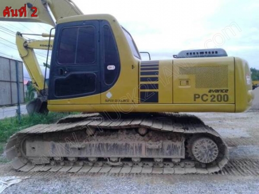 รถแบคโฮ ยี่ห้อ KOMATSU PC200-6 รถแบคโฮ ยี่ห้อ KOMATSU PC200-6