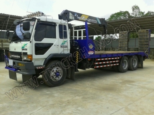 รถเทนเลอร์ ยี่ห้อ MITSUBISHI รุ่น FUSO 220 เทอร์โบ ติดเครน