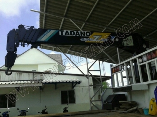 รถเทนเลอร์ ยี่ห้อ MITSUBISHI รุ่น FUSO 220 เทอร์โบ ติดเครน