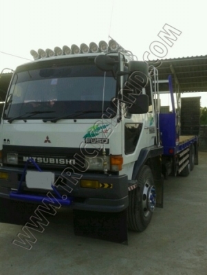 รถบรรทุกเทนเลอร์ ยี่ห้อ MITSUBISHI รุ่น FUSO 220 เทอร์โบ ติดเครน