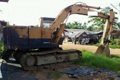 KOMATSU PC120-2 รถเก่านอก2ปี+หัวแย็ค+ปุ้งกี๋
