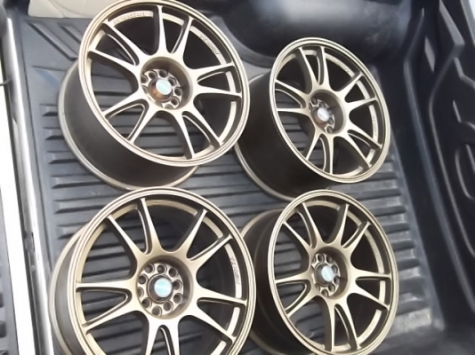 ขายล้อWEDSPORT TC105N ขอบ18 หน้า8.5หลัง9.5 หล่อๆ ถูกๆ1ชุด 18000.