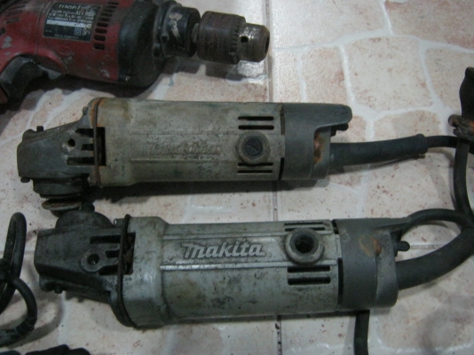 เครื่องมือช่าง สว่าน หินเจียร จมน้ำ ขายเหมาหมดกอง