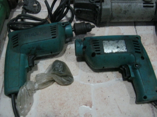 เครื่องมือช่าง สว่าน หินเจียร จมน้ำ ขายเหมาหมดกอง