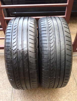 ยางคู่ Dunlop 235 55 17 ปลายปี12 ดอกเต็มๆ ใช้ยาว