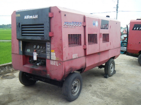 เครื่องปั๊มลม AIRMAN PDS655S มือสองนำเข้าจากญี่ปุ่นแท้