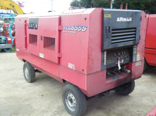 เครื่องปั๊มลม AIRMAN PDS655S มือสองนำเข้าจากญี่ปุ่นแท้ เครื่องปั๊มลม AIRMAN PDS655S มือสองนำเข้าจากญี่ปุ่นแท้