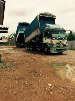 ขายดาวน์รถพ่วง 22 ล้อ แท่.ลูก กระบะเนียมคอกเกษตรดั้ม HINO 380 ปี.56 รถสวย ราคา.1200000 สนใจลองคุยกันได้ครับ