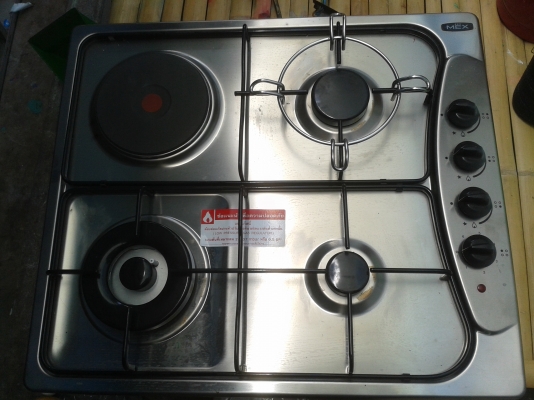 เตาแก๊สไฟฟ้า และเครื่องดูดควัน ยี่ห้อ MEX