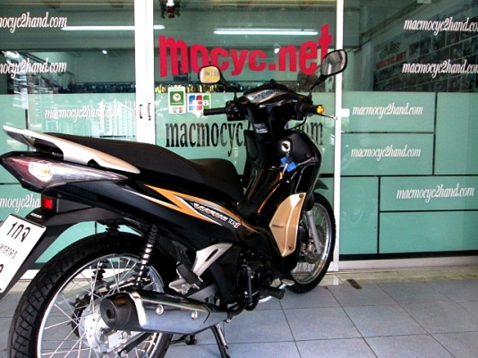 wave 125 i สีดำ อมตะสีนิยม ( สต๊าทมือ ) รถเดือน ธันวาคม ปี 57 ไมล์ 5 พันโล ยางหน้าหลังใหม่ แถม 3 รายการ 37900