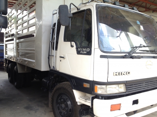 ขาย HINO FL3H 195HP 10ล้อแท้ ปี2537 (LPGทั้งระบบ) กระบะเหล็ก 6.2 ม.