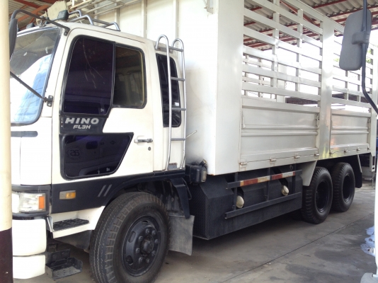 ขาย HINO FL3H 195HP 10ล้อแท้ ปี2537 (LPGทั้งระบบ) กระบะเหล็ก 6.2 ม.