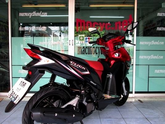 CLICK 125 i รุ่นท๊อปสุด id lingstop combibrake สีดำแดง รถเดือน พ.ค.ปี56 ไมล์ 8 พันโล แถม 3 รายการ 37900