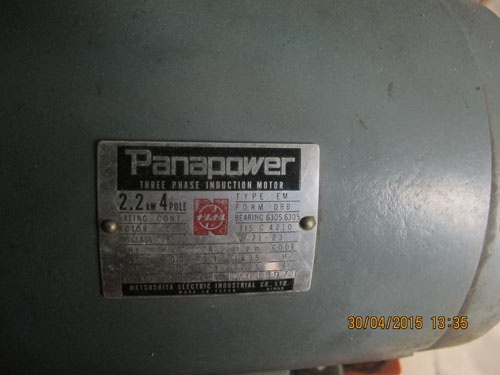 ขายมอเตอร์3แรง พานาของญี่ปุ่นไฟ200โวลท์สวยๆ