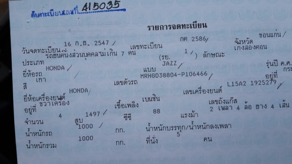 ขายรถเก๋ง  HONDA JAZZ    AUTO