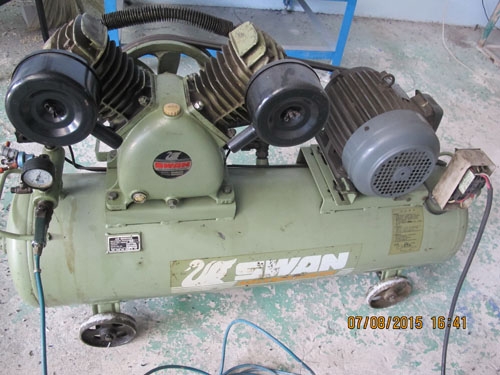 ขายปั๊มลมSWAN ไต้หวันขนาด3แรง2สูบ สวยๆพร้อมใช้