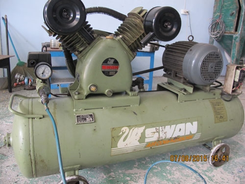 ขายปั๊มลมSWAN ไต้หวันขนาด3แรง2สูบ สวยๆพร้อมใช้
