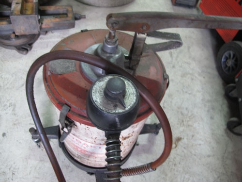 ขายถังน้ำมันมือโยกเติมน้ำมันพร้อมรถเข็น