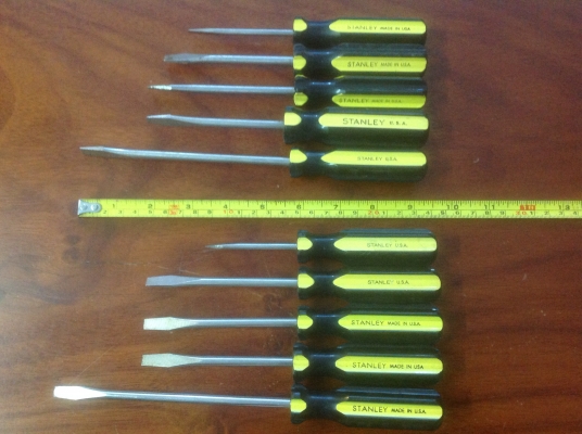 ขายไขควงปากแบน Stanley 10 ชิ้น ยกชุด ขายไขควงปากแบน Stanley 10 ชิ้น ยกชุด