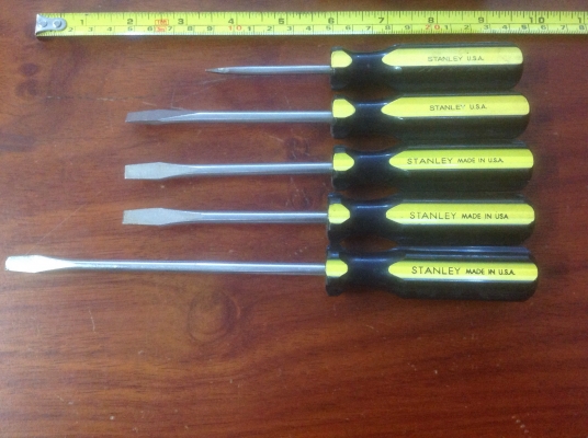 ขายไขควงปากแบน Stanley 10 ชิ้น ยกชุด ขายไขควงปากแบน Stanley 10 ชิ้น ยกชุด