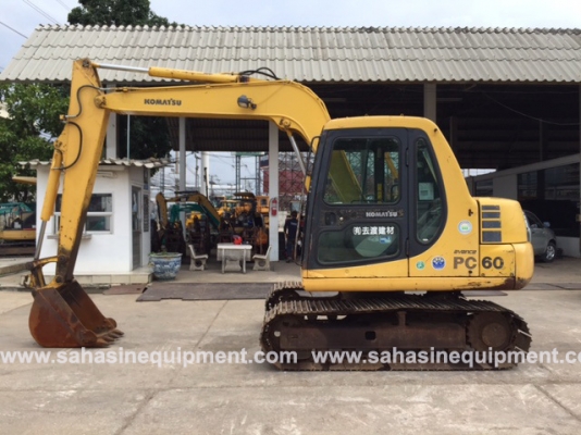 รถขุด KOMATSU รุ่น PC60-7C S/N 59041 นำเข้า สภาพดีมาก บจก.สหสินอีควิปเม้นท์ โทร.081-5851880, 02-5168100-1 www.sahasinequipment.com