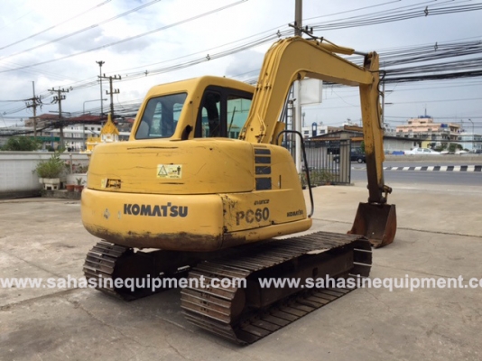 รถขุด KOMATSU รุ่น PC60-7C S/N 59041 นำเข้า สภาพดีมาก บจก.สหสินอีควิปเม้นท์ โทร.081-5851880, 02-5168100-1 www.sahasinequipment.com
