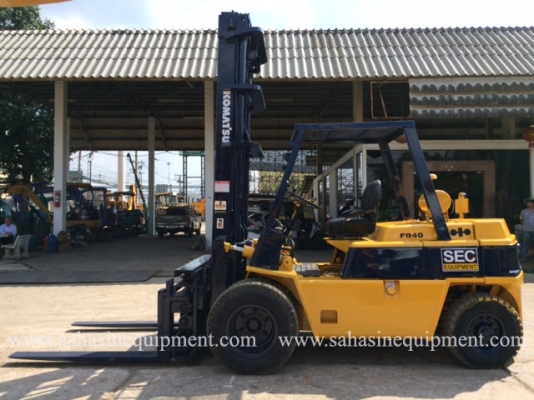 รถโฟล์คลิฟ KOMATSU รุ่น FD40-3 S/N M009A-855XX นำเข้า บจก.สหสินอีควิปเม้นท์ โทร.081-5851880, 02-5168100-1 www.sahasinequipment.com