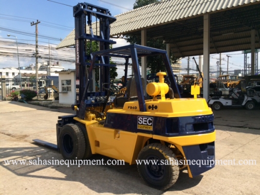 รถโฟล์คลิฟ KOMATSU รุ่น FD40-3 S/N M009A-855XX นำเข้า บจก.สหสินอีควิปเม้นท์ โทร.081-5851880, 02-5168100-1 www.sahasinequipment.com