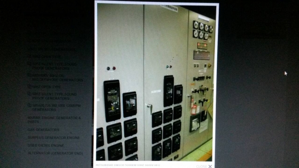 เครื่องเจนเนอร์เรเตอร์เครื่องปั่นไฟฟ้าMITSUBISHIผลิตใด้ 5เมกกวัตต่อชั่วโมง