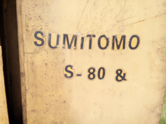 ขายรถแบคโฮล้อยาง SUMITOMO 80 S เพลาเดียว ราคา 120000
