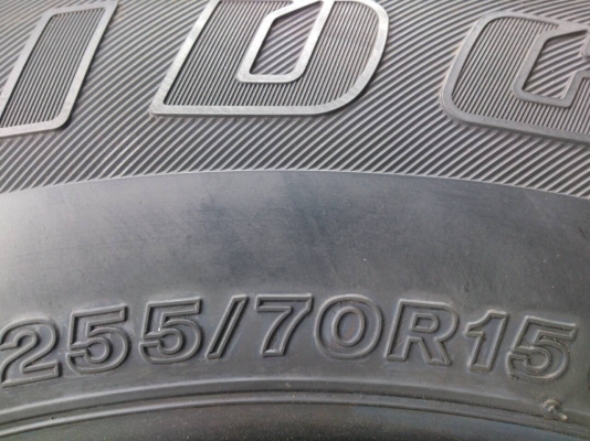 ขายยางใหม่ปี14 บริดสโตน 255/70R15 จำนวน 1 ชุด